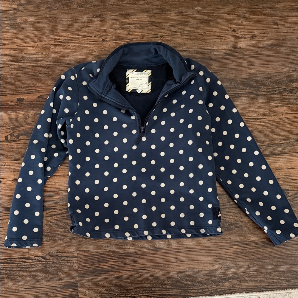 Joules Navy Polka Dot Pullover